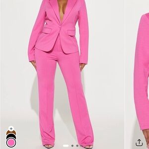 Fashion Nova Vibrant Pink Pantsuit